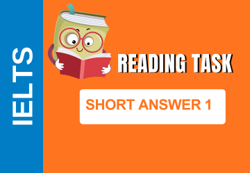 Ielts Reading Task - Short Answer 1